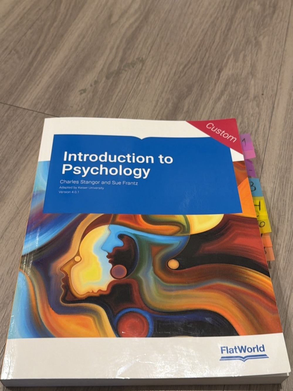 Introduction to Psychology Textbook - Blue Cover